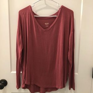 Pink long sleeve top